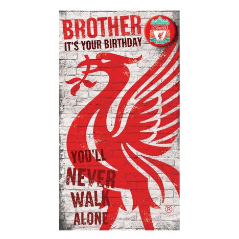 Brother Liverpool FC Birthday Card with Badge £2.69
